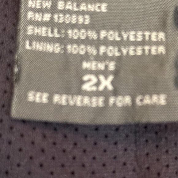 Mens New Balance Golf Rain Pants Black 2X C13 - Picture 3 of 4